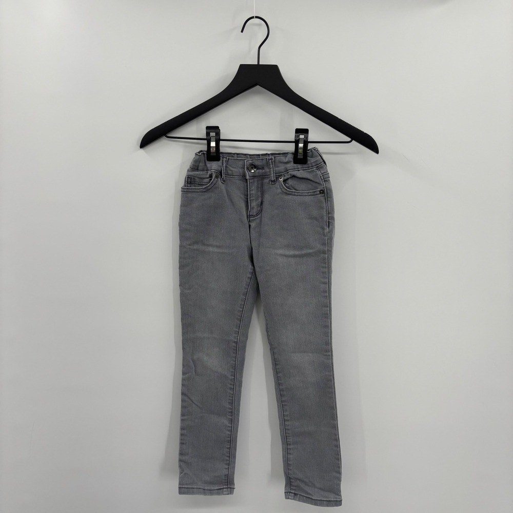 Childrens Place Kids Super Skinny Fit Jeans 6X 7 Gray Adjustable Waist Boho Cute